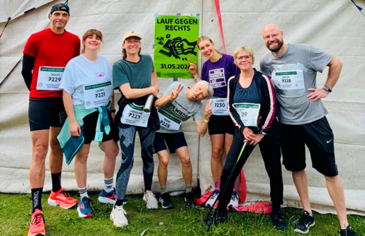 Foto von den Läufer*innen der JWRG, die an dem Lauf teilgenommen haben