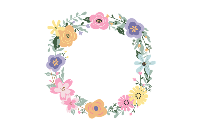Illustration Blumenkranz